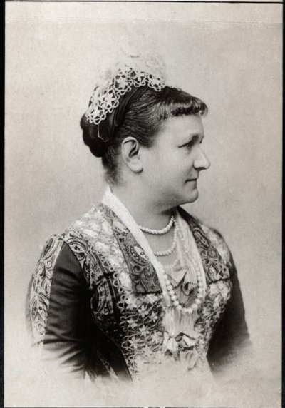 Portrait of Carola of Vasa, Queen of Saxony by French Photographer